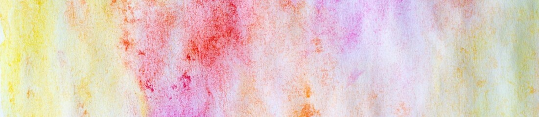 banner of abstract painted colorful watercolor background
