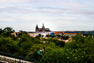Beautiful view of St. Vitus Cathedral, Prague, Czech Republic