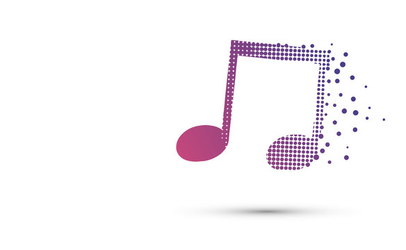 icona, musica, divertimento, vettoriale,	