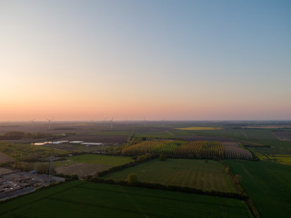 Fototapeta premium Aerial Sunset