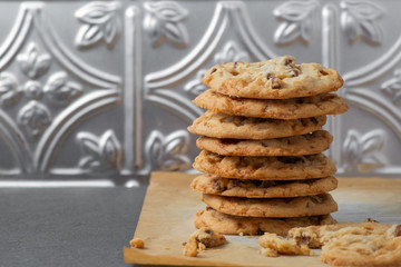Caramel Chocolate Cookie Stack