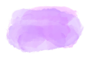 Abstract pink watercolor pastel splash on white background