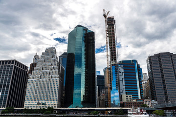 Fototapeta premium Skyline of skyscrapers in Manhattan, New York City, USA