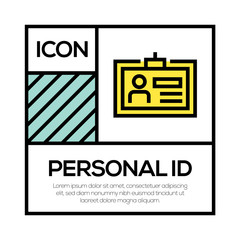 PERSONAL ID ICON CONCEPT