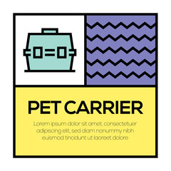 PET CARRIER ICON CONCEPT
