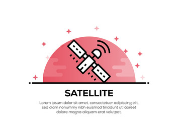 SATELLITE ICON CONCEPT