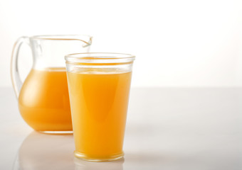 Fresh Squeezed Orange Juice with Fresh Fruits.