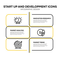 START UP AND DEVELOPMENT ICON SET