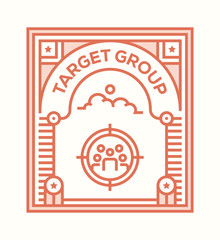 TARGET GROUP ICON CONCEPT