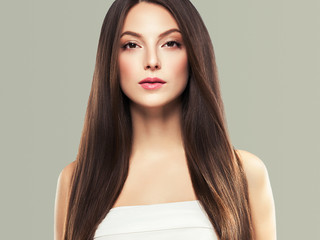 Beautiful hair woman healthy skin beauty concept