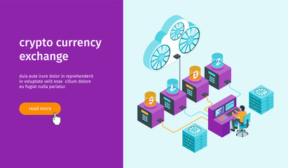 Cryptocurrency exchange banner