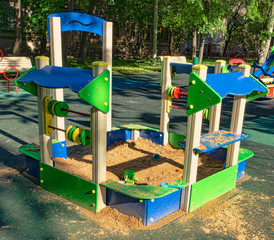 Children playground in the yard