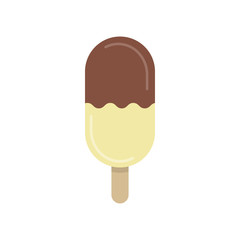 Ice Cream. Flat colors. Vector illustration.