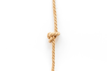 isolated rope mockup on white background top view