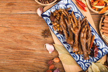 halogen chicken leg，Spiced chicken feet