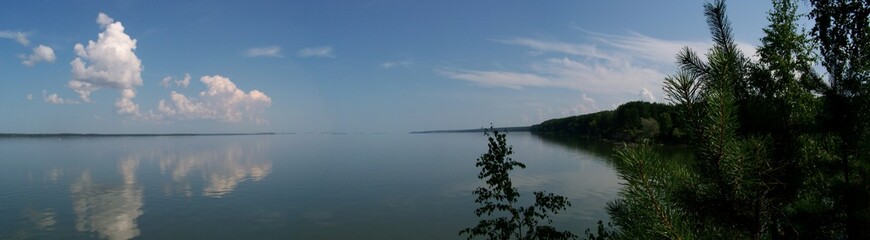 clouds over the lake