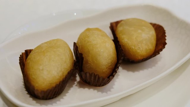 Chinese Salted Dim Sum Fried Ham Sui Gok In Rotation