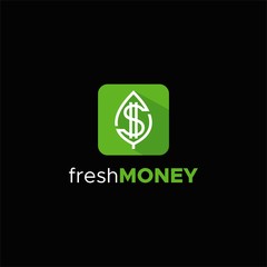 fresh money logo design unique