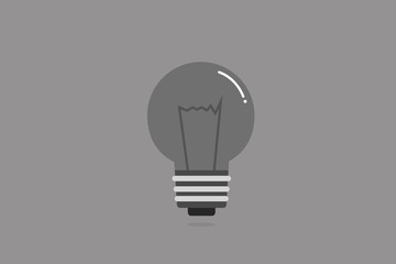 light bulb is turn off.