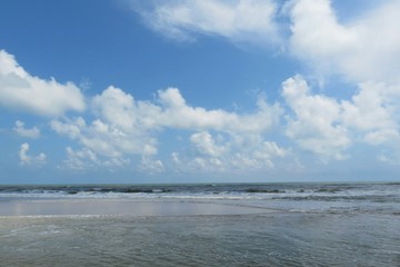 Beautiful ocean view in Atlantic coast of North Florida