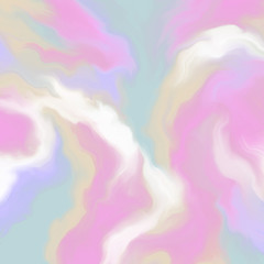 Contemporary painting. Hand painted image for creative design of posters, wallpapers, websites, cards, invitations. Trendy artistic style. Abstraction. Beautiful soft and light colours.