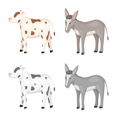 Vector illustration of breeding and kitchen symbol. Collection of breeding and organic stock vector illustration.