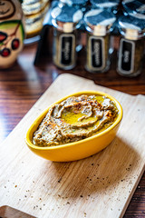 Homemade Eggplant Appetizer called in Israel Hatzilim