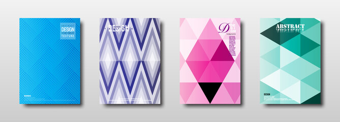 Future template design with geometric texture colorful collection
