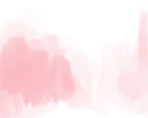 Water color, pink, white background, used as a background in the wedding and other tasks.