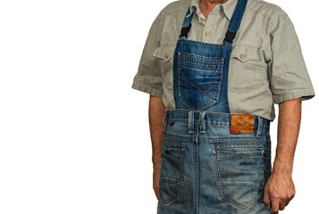 DIY denim work apron