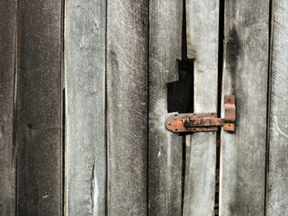 Old Wood Door with Lock