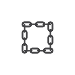 Chain graphic design template vector isolated illustration