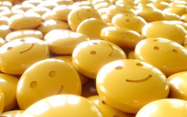 yellow happiness smiley background