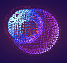 Vector abstract form. bright colors and highlights. neon rainbow.