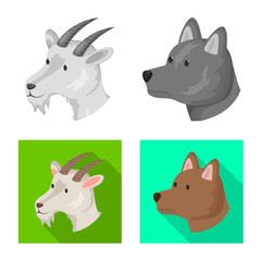 Vector design of agriculture and breeding icon. Set of agriculture and organic vector icon for stock.