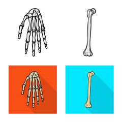 Vector design of medicine and clinic icon. Set of medicine and medical vector icon for stock.