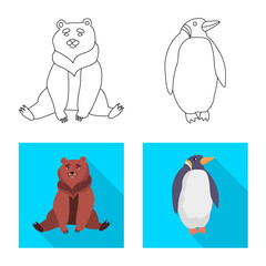 Isolated object of nature and fun symbol. Collection of nature and entertainment vector icon for stock.