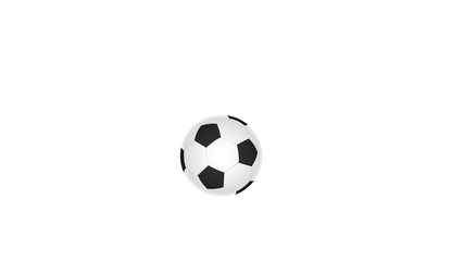 football balls explosion on white background, soccer ball isolated