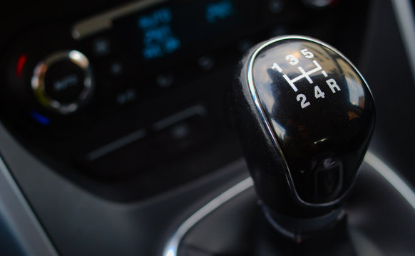 gear shift knob of a car