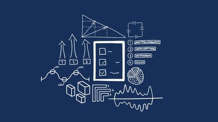 Isolated Hand Drawn list Icon & Infographics