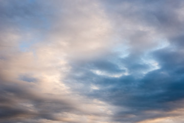 white clouds on blue sky