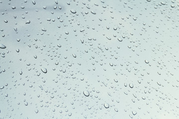 Water or rain drop on glass background