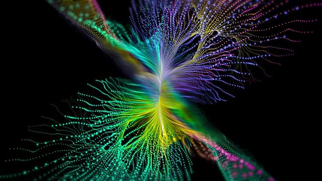 Green-violet abstract vector form.