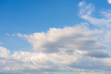 Blue sky background with clouds