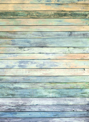 Fototapeta premium many-coloured background of old wood plank