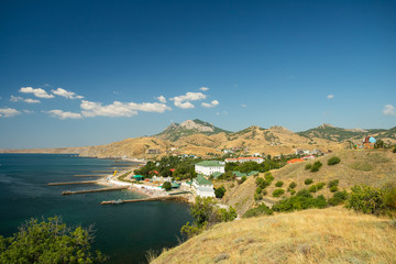 Kurortnoe (An Urban-Type Settlement) In Feodosia, Crimea, Russia.