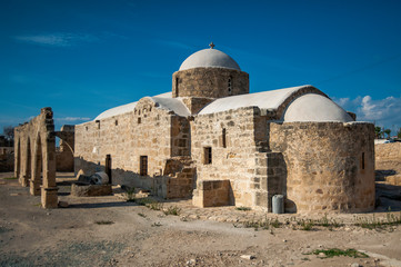 Fototapeta premium The Orthodox Church arose on the ruins of the ancient sanctuary of Aphrodite as a sign of the victory of the Virgin over the pagan goddess. 