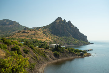 View From Kurortnoe On Kara Dag Mountain In Crimea, Russia.