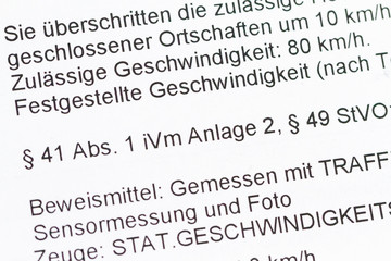 Verwarnung mit Verwarnungsgeld