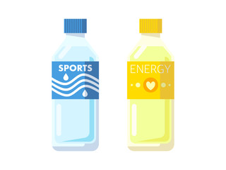 スポーツドリンクのシンプルなイラスト